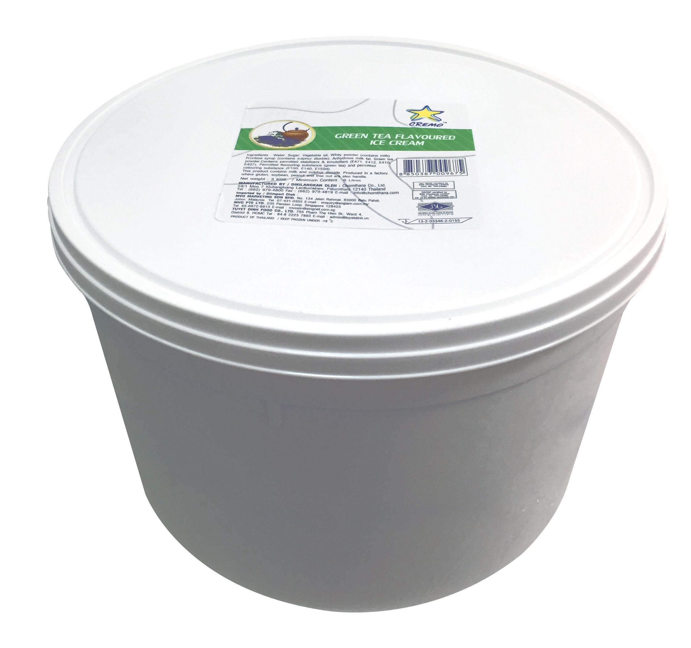 Kem hộp 6000ml vị trà xanh